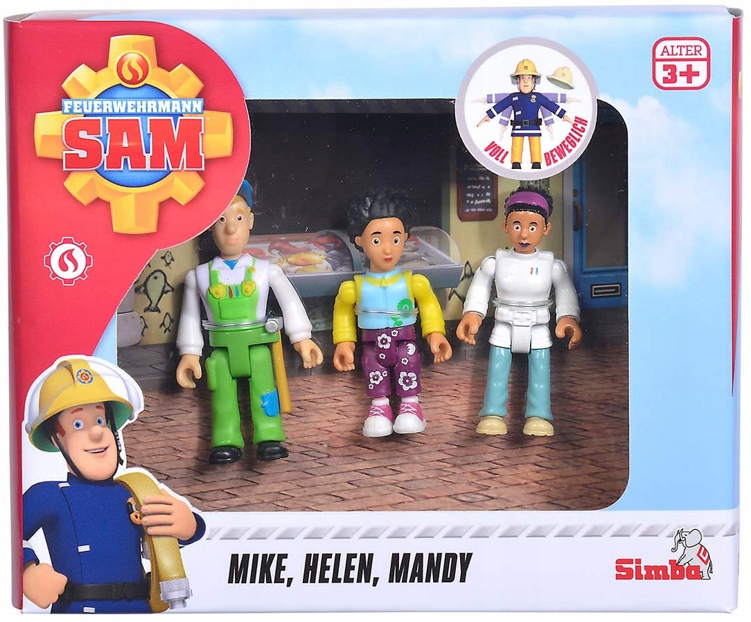 Simba Fireman Sam, sada akčných figúrok Flood Family